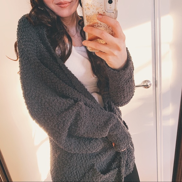Umgee Sweaters - Umgee Soft Boucle Knit Batwing Open Front Cardigan